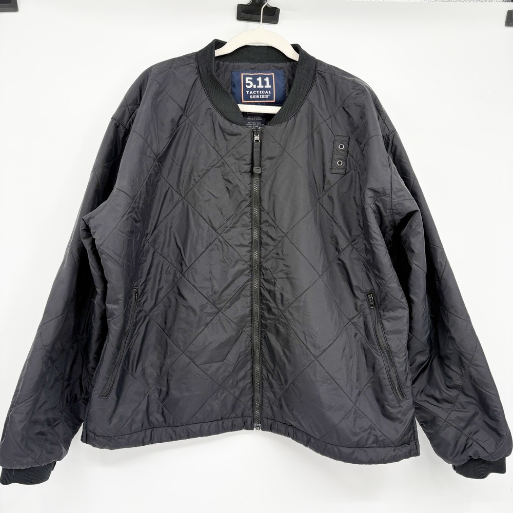5.11 Tactical Series Mens Quilted Insulated Gorpcore Full Zip Bomber Jacket 2XL